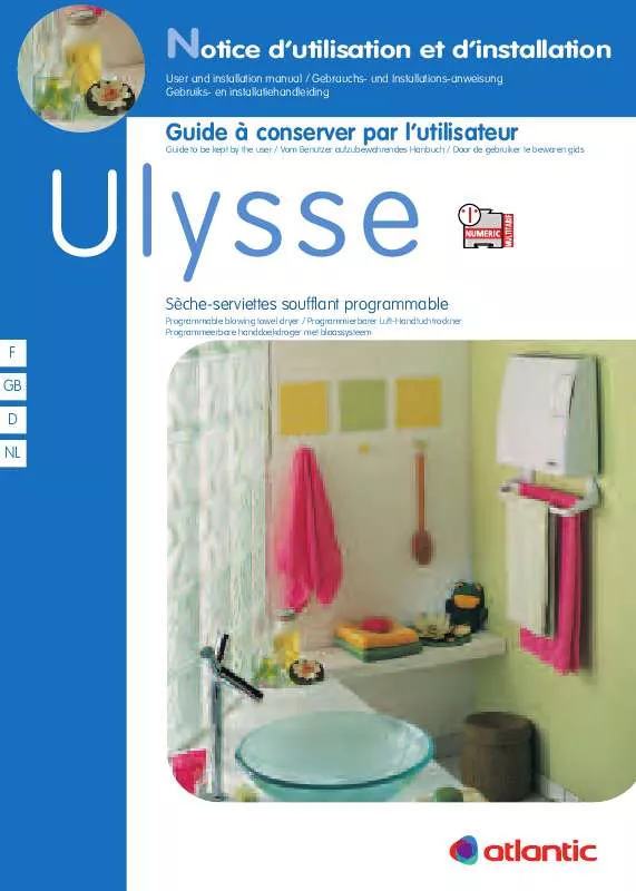 Mode d'emploi ATLANTIC ULYSSE