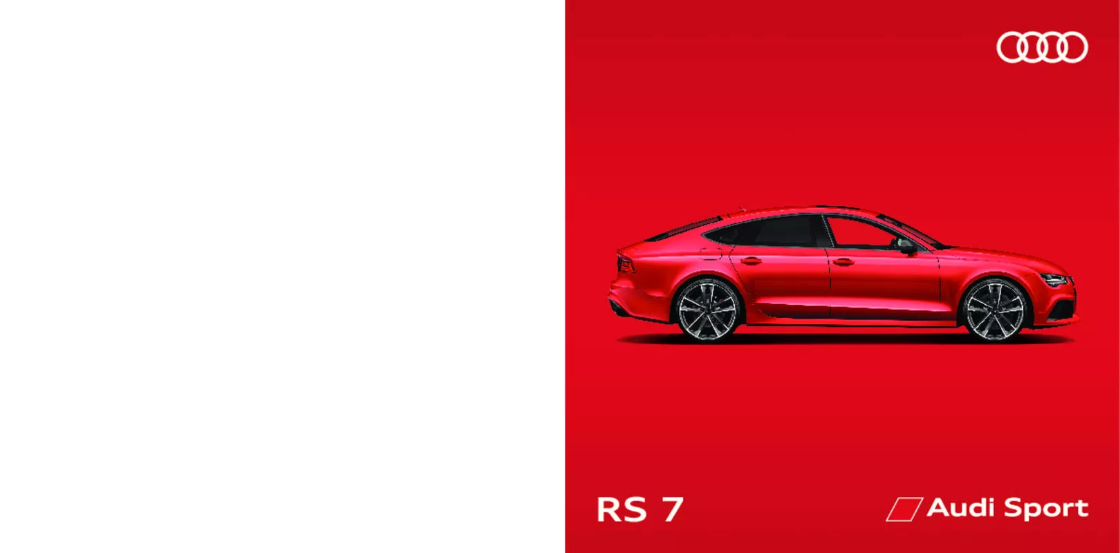 Mode d'emploi AUDI RS7