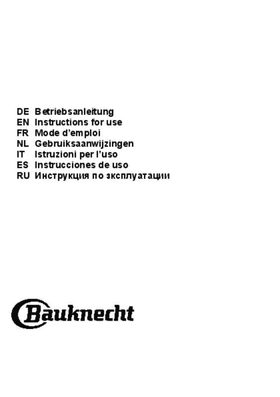 Mode d'emploi BAUKNECHT DDG36902IN