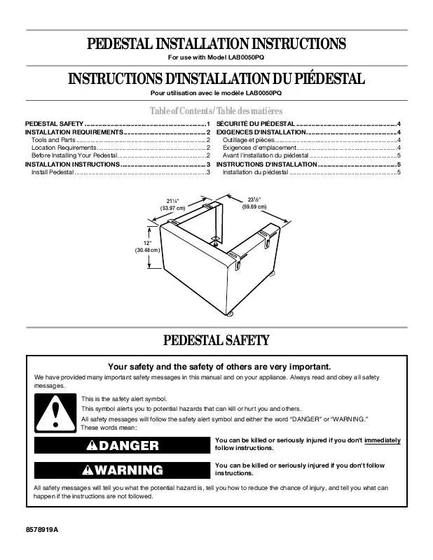 Mode d'emploi BAUKNECHT LAB0050PQ