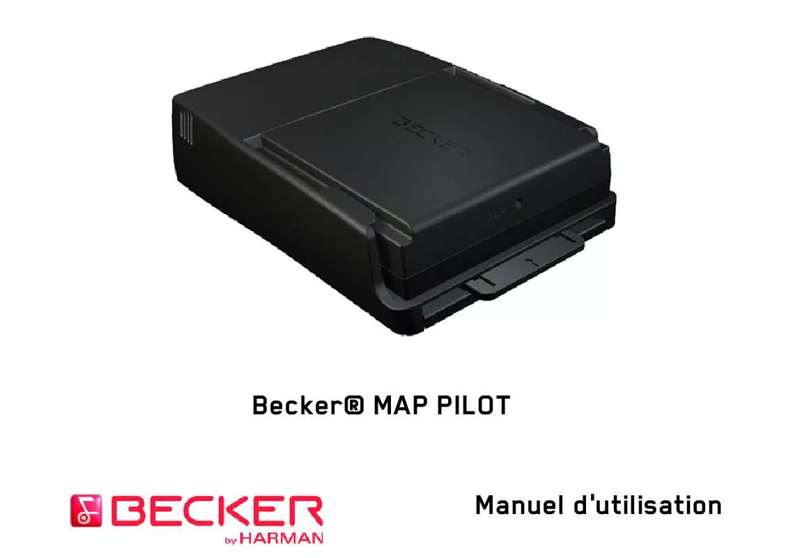 Mode d'emploi BECKER MAP PILOT