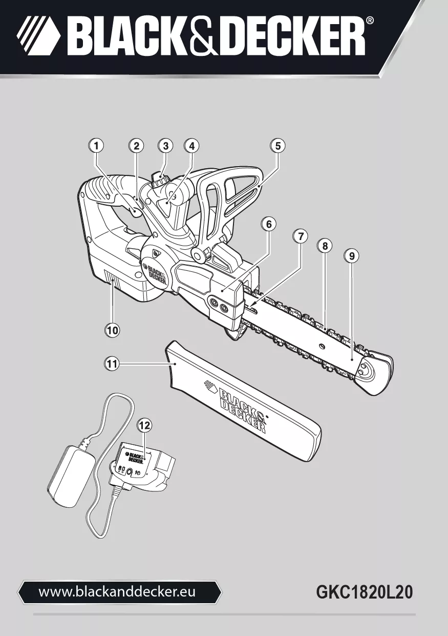 Mode d'emploi BLACK & DECKER GKC1820L20