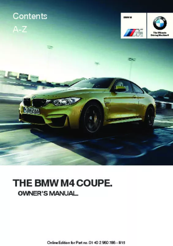 Mode d'emploi BMW M4