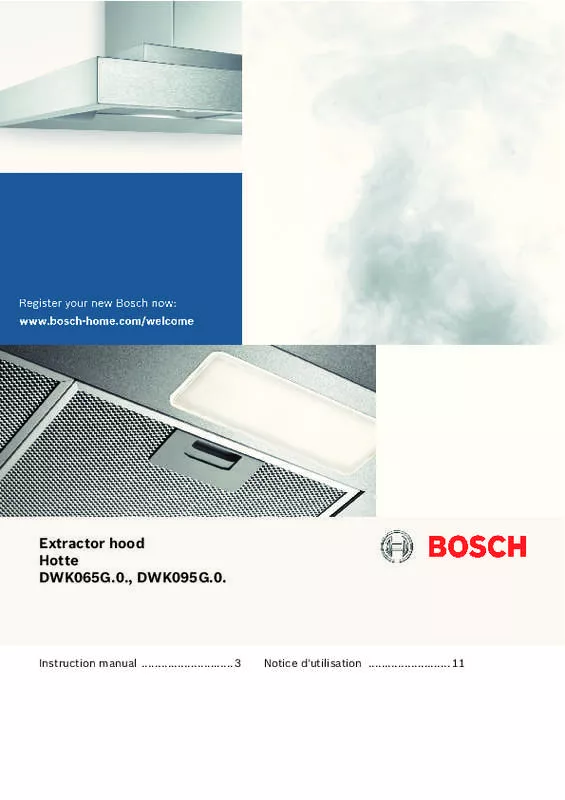 Mode d'emploi BOSCH DWK095G60