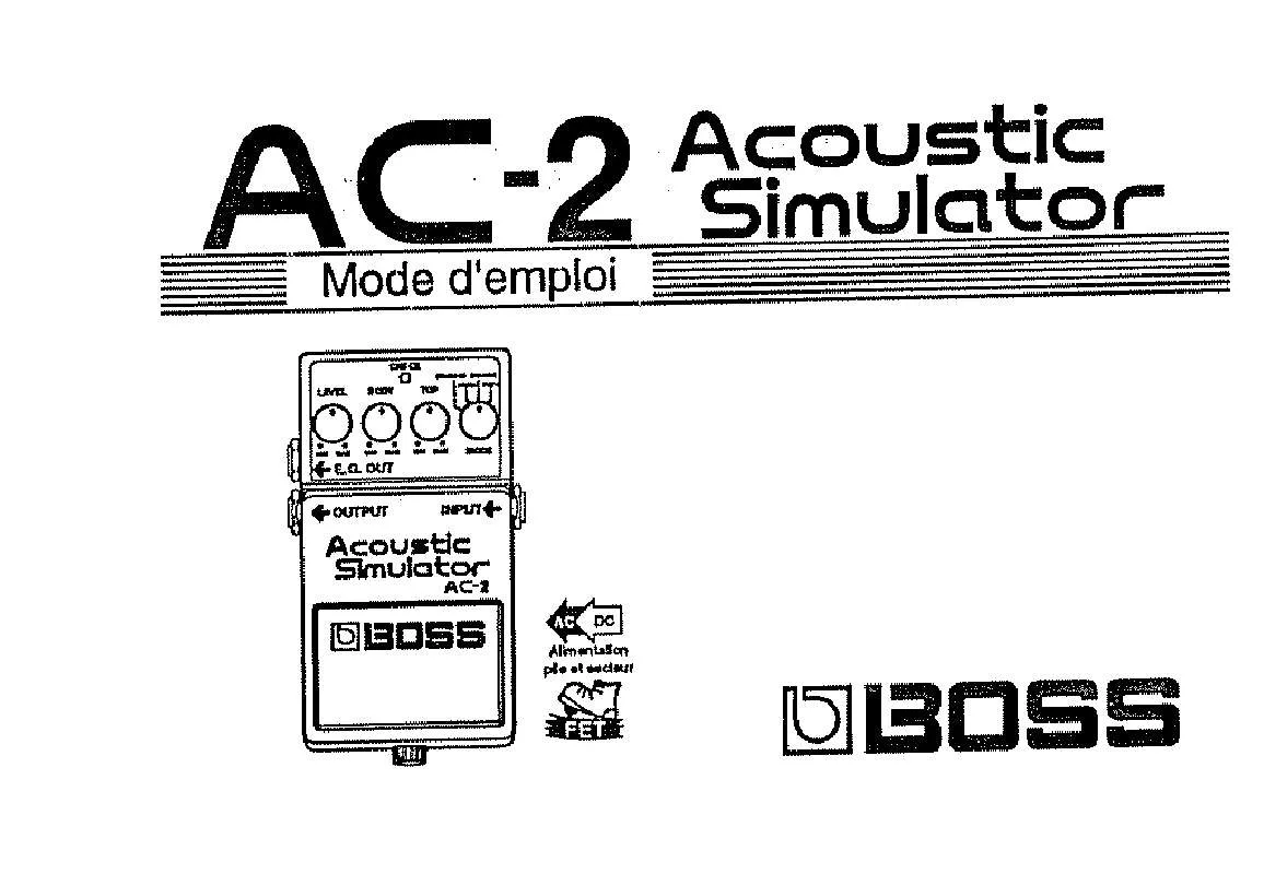 Mode d'emploi BOSS AC-2