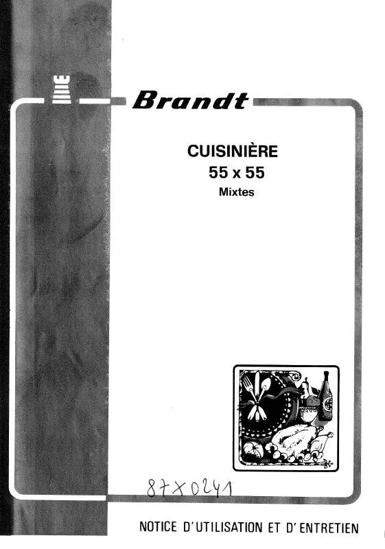 Mode d'emploi BRANDT 64K41