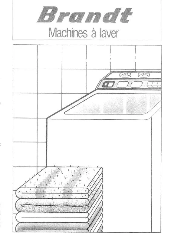 Mode d'emploi BRANDT 987VX