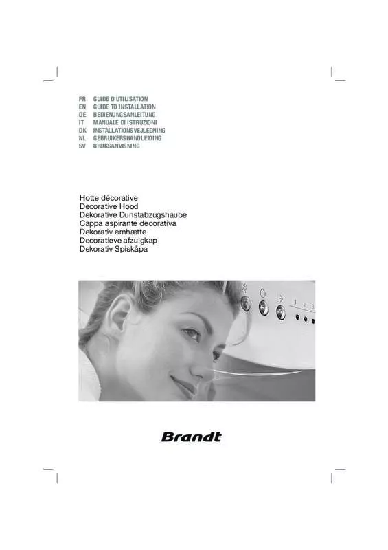 Mode d'emploi BRANDT AD1009W