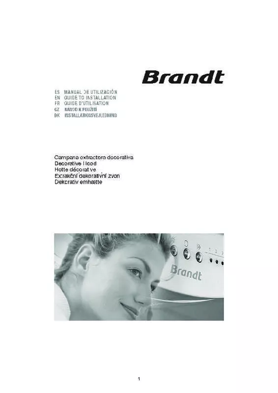 Mode d'emploi BRANDT AD1519X