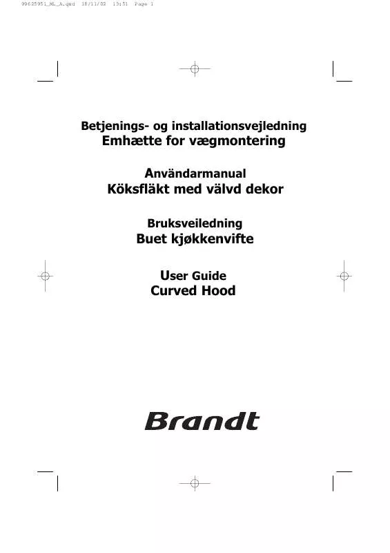 Mode d'emploi BRANDT AD236XN1