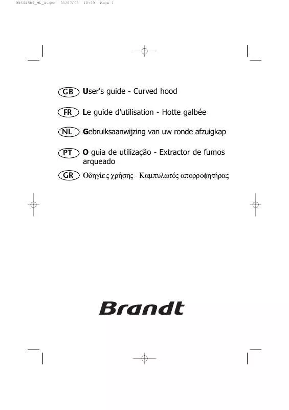 Mode d'emploi BRANDT AD359WE1