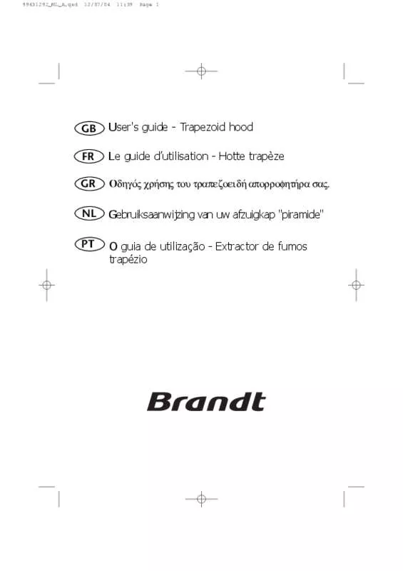 Mode d'emploi BRANDT AD436BE1