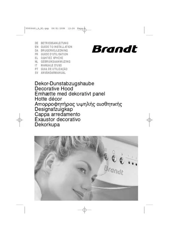 Mode d'emploi BRANDT AD679XE1