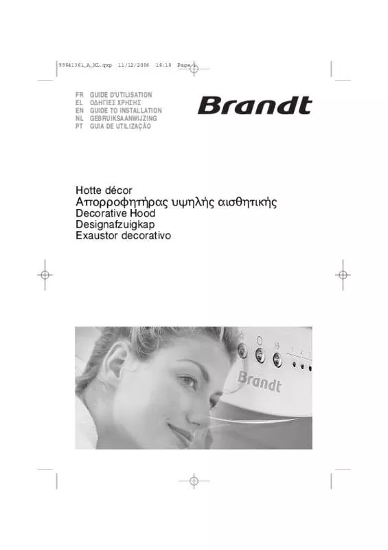 Mode d'emploi BRANDT AD769BE1