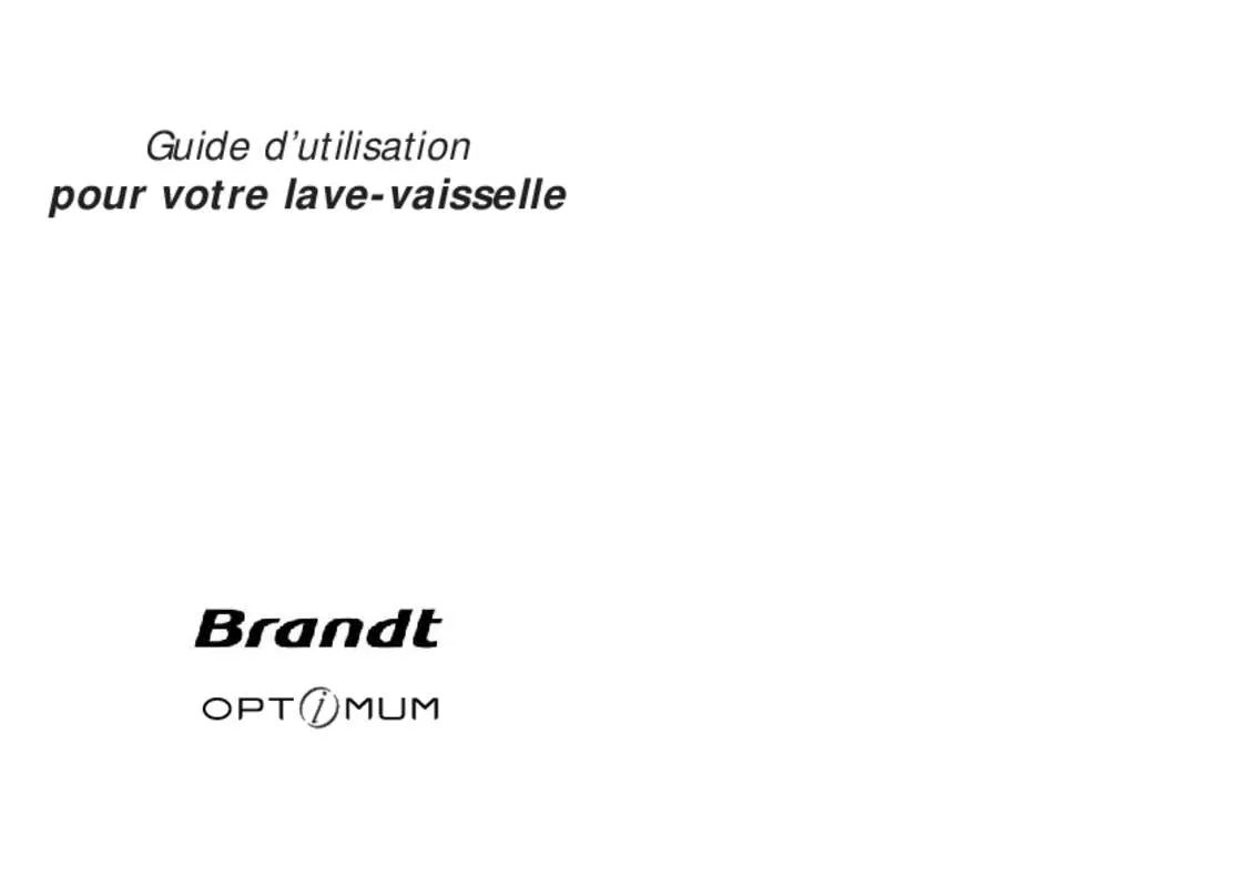 Mode d'emploi BRANDT AX336