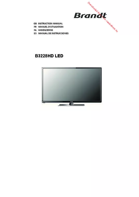 Mode d'emploi BRANDT B3228HD