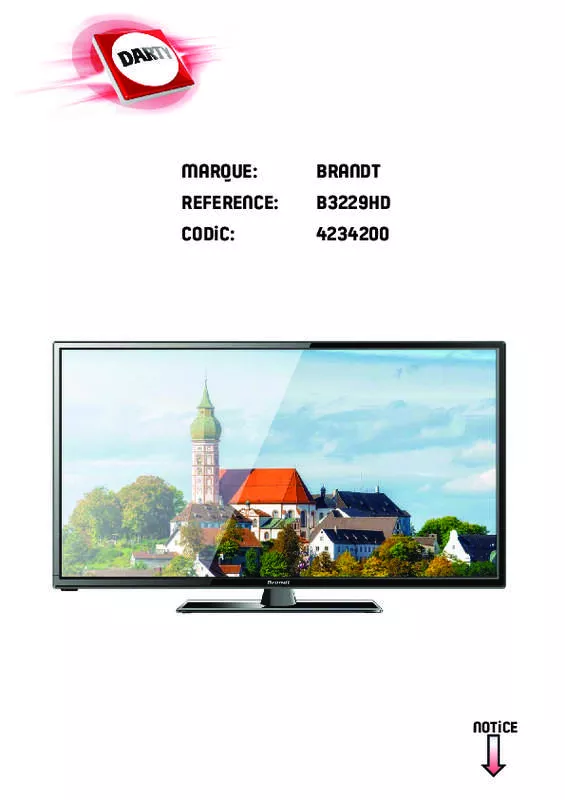 Mode d'emploi BRANDT B3229HD