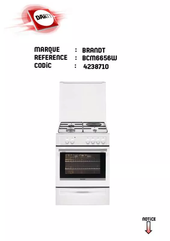 Mode d'emploi BRANDT BCM6654W