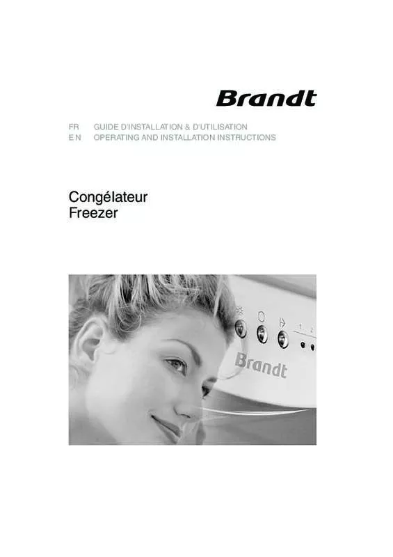 Mode d'emploi BRANDT BFU082DNW