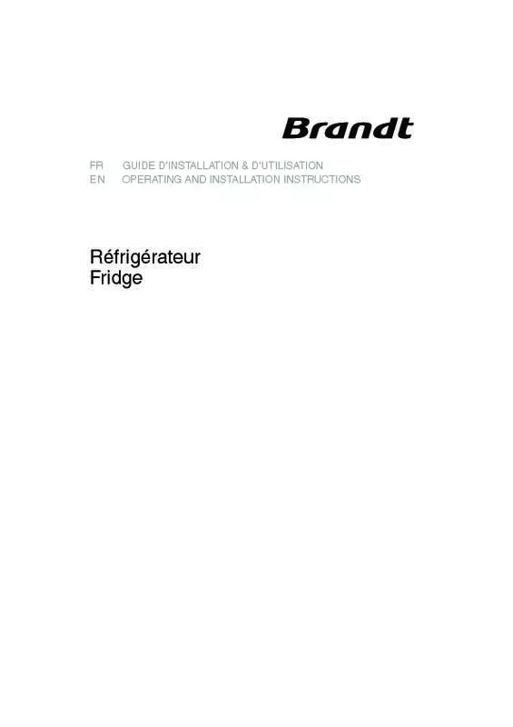 Mode d'emploi BRANDT BIL1372SI