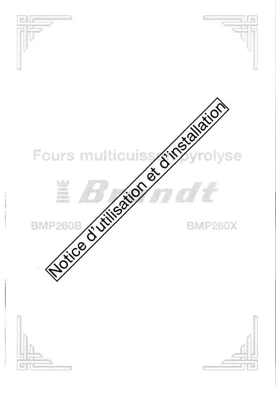 Mode d'emploi BRANDT BMP260B