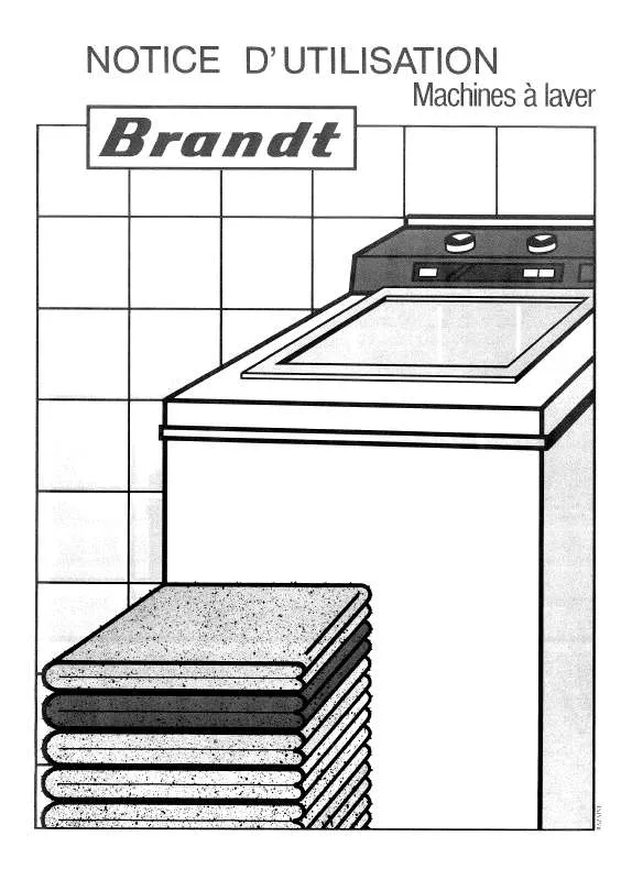 Mode d'emploi BRANDT BX541