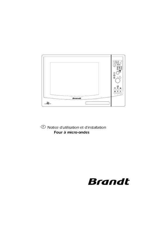 Mode d'emploi BRANDT C3270BF1