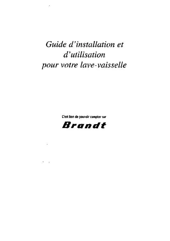 Mode d'emploi BRANDT CTK100