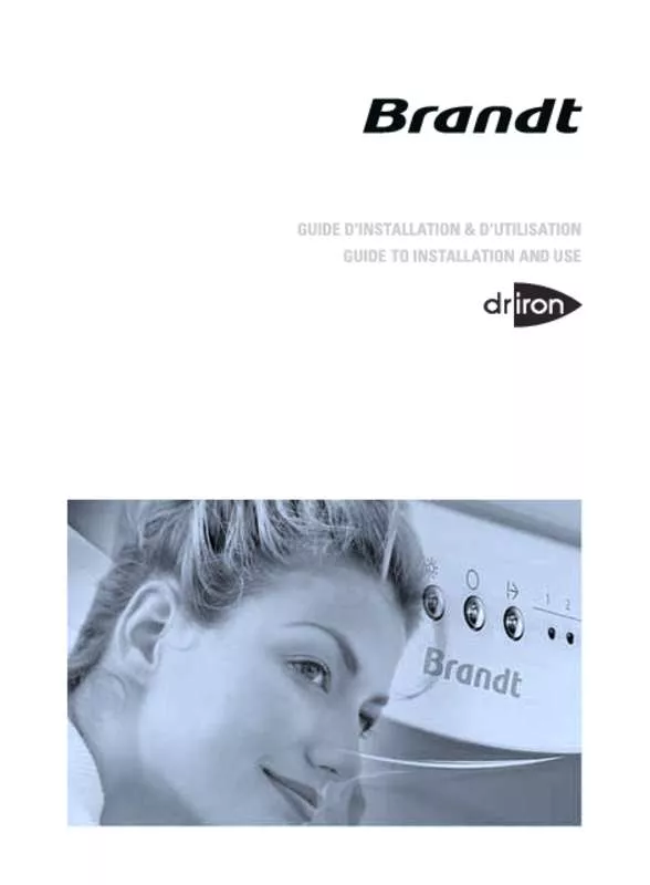 Mode d'emploi BRANDT DRIRON1W