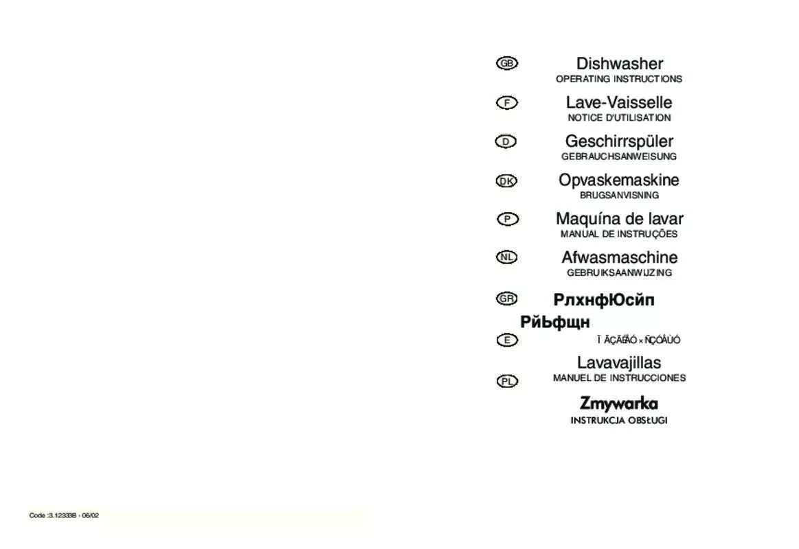 Mode d'emploi BRANDT DWE350