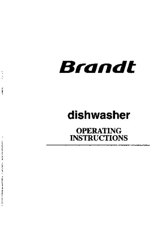 Mode d'emploi BRANDT DWF371WU