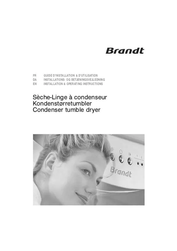 Mode d'emploi BRANDT EFE8711K