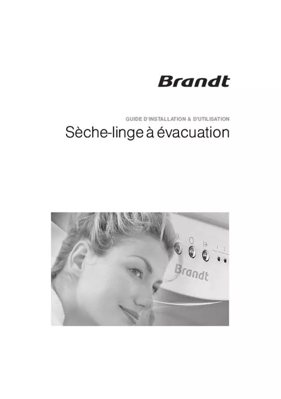 Mode d'emploi BRANDT ETE6116F