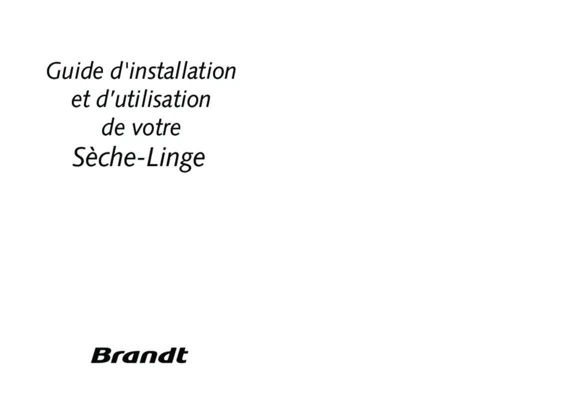 Mode d'emploi BRANDT ETE754F