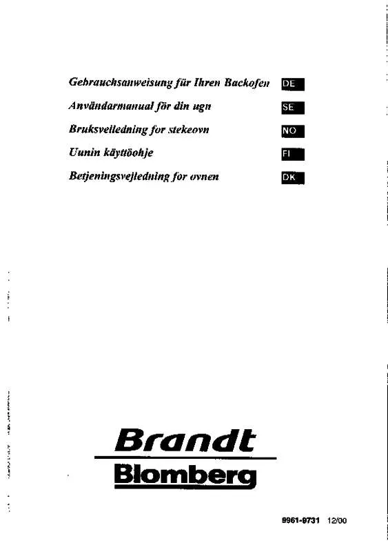 Mode d'emploi BRANDT FAC74J1N