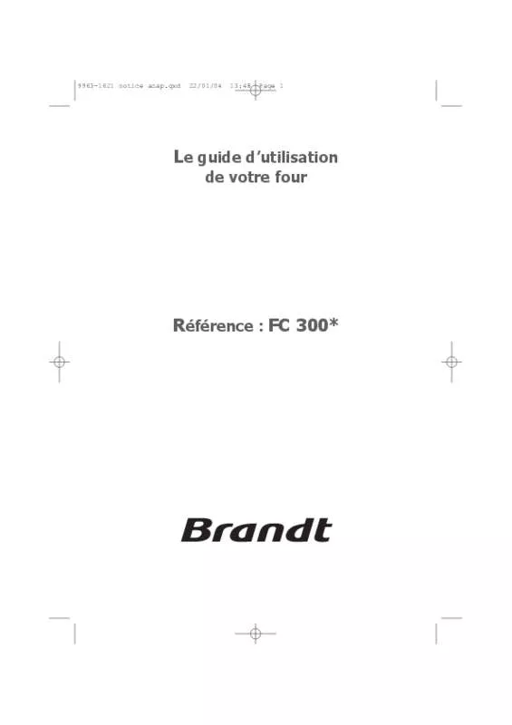 Mode d'emploi BRANDT FC300WS1