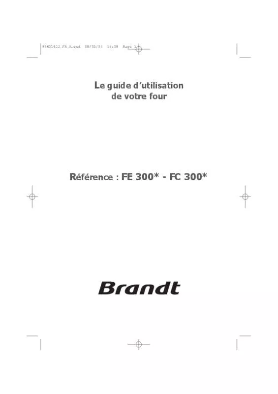 Mode d'emploi BRANDT FE300BF1