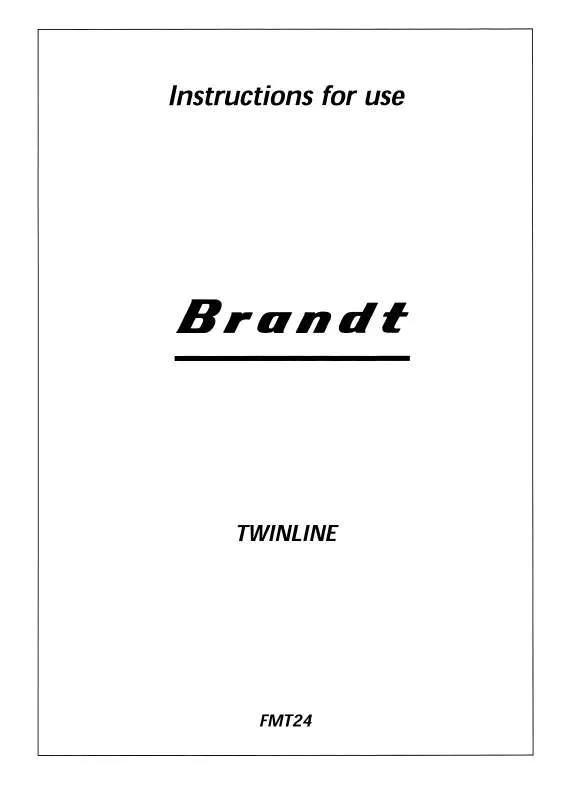 Mode d'emploi BRANDT FMT24T1U