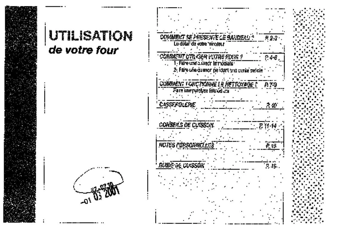 Mode d'emploi BRANDT FP291BL