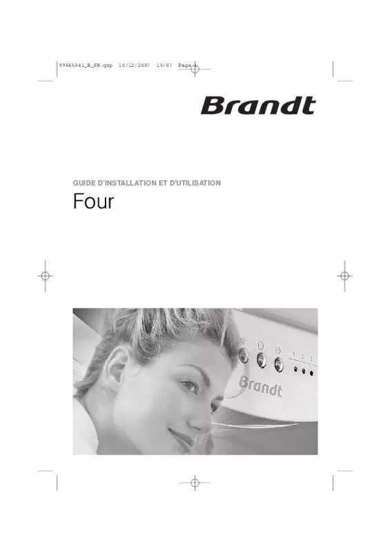 Mode d'emploi BRANDT FP871B