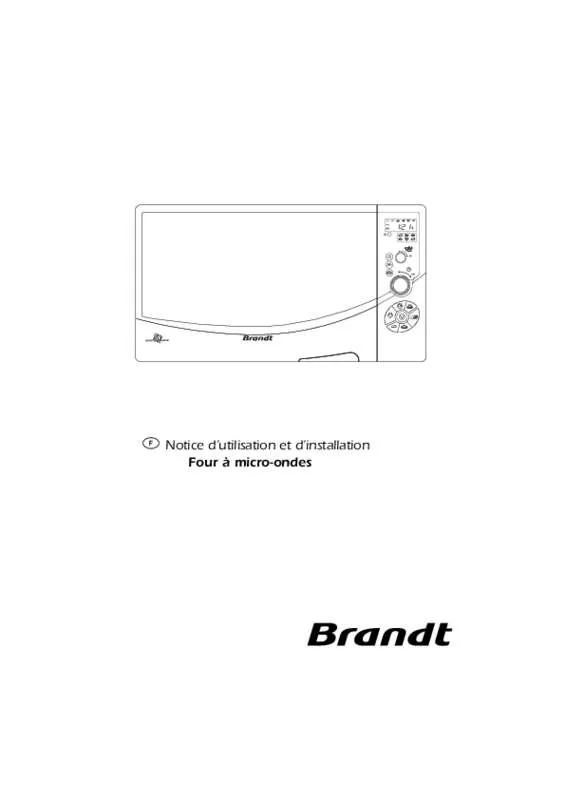 Mode d'emploi BRANDT G2650TF1