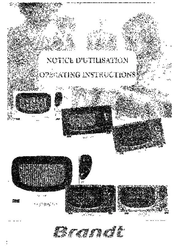 Mode d'emploi BRANDT GE2051E