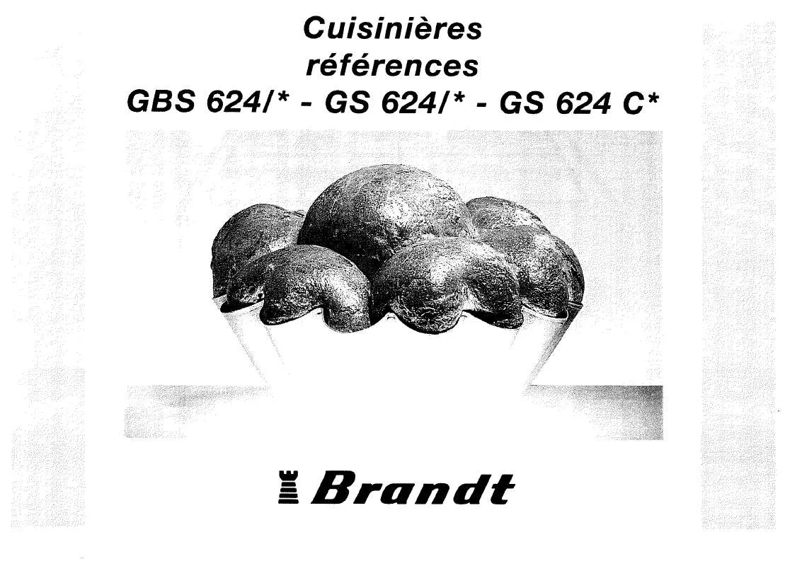 Mode d'emploi BRANDT GS624