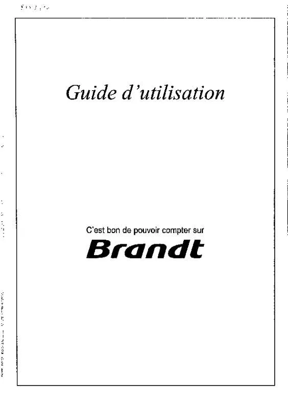 Mode d'emploi BRANDT H285N F1