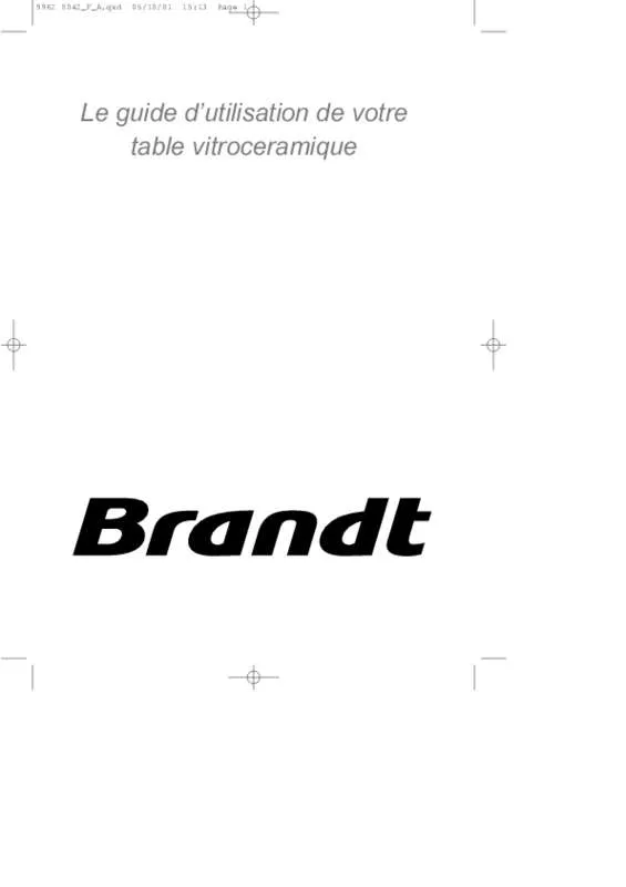 Mode d'emploi BRANDT HFJ15B1E