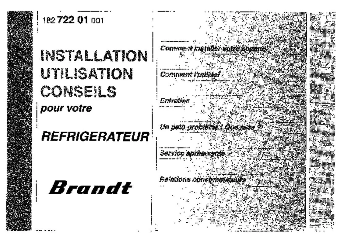 Mode d'emploi BRANDT HFN2300