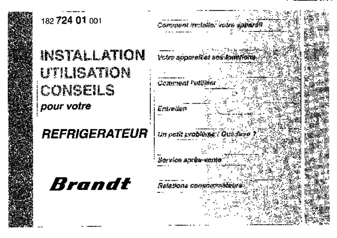 Mode d'emploi BRANDT HFN2760B