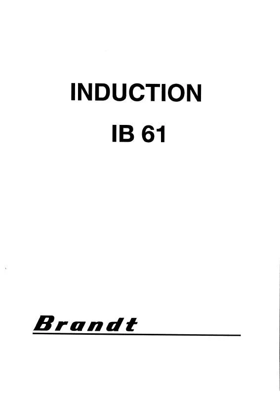 Mode d'emploi BRANDT HFR65B1F