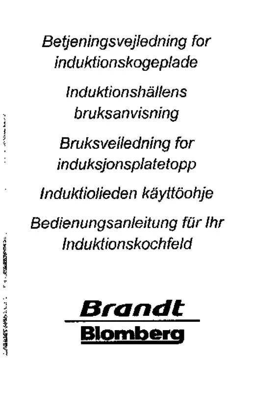 Mode d'emploi BRANDT HFR65X1N