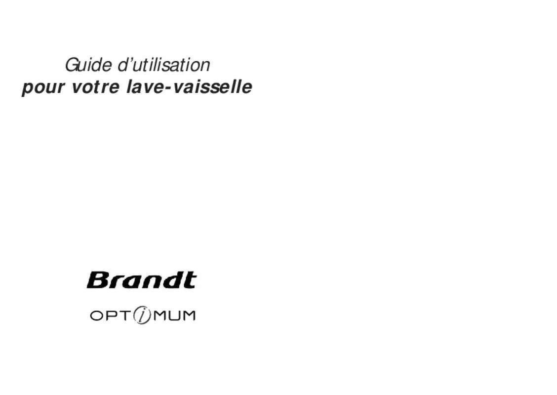 Mode d'emploi BRANDT INTERAXIO AA CLASS